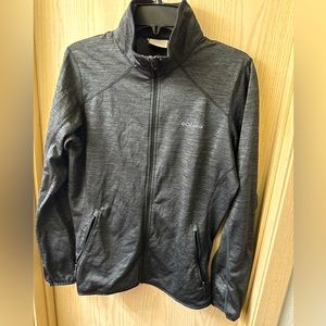 Women’s Columbia Sportswear Charcoal Fleece Lined Lightweight Zip Up-Size L